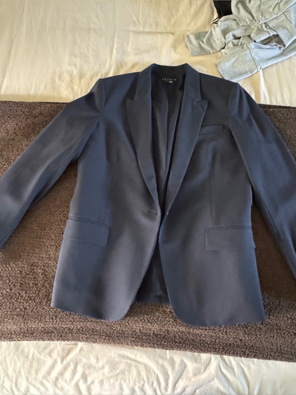 Theory women’s Navy Single-Breasted Blazer